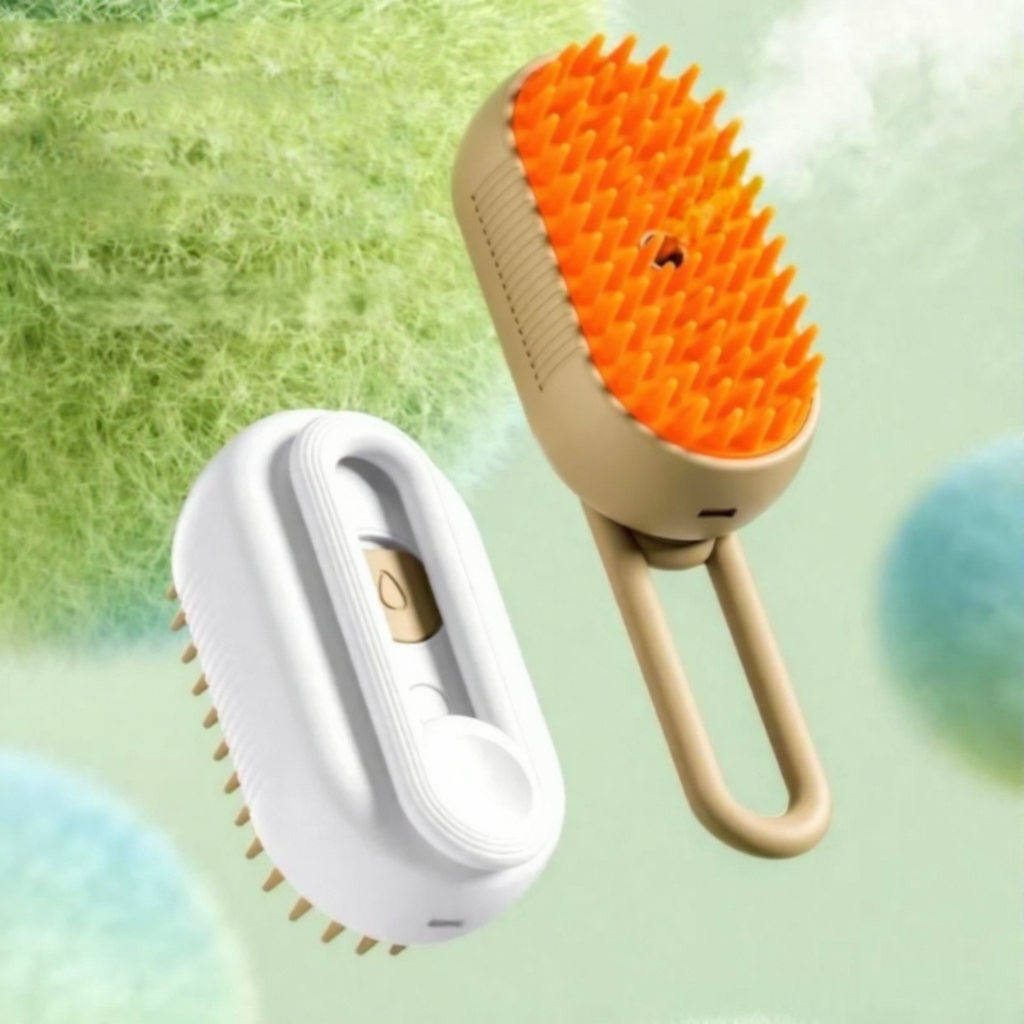 Dog Cat Steam Brush Short Hair - Professional Grooming