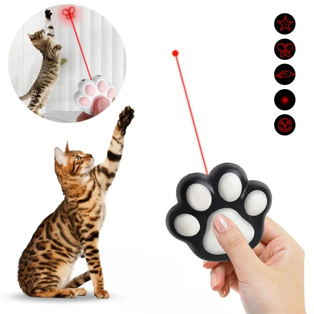 Rechargeable Cat Laser Toy - 5 Interactive Patterns