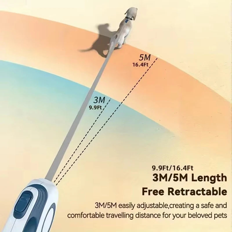 Retractable Automatic Dog Leash - 5M Outdoor
