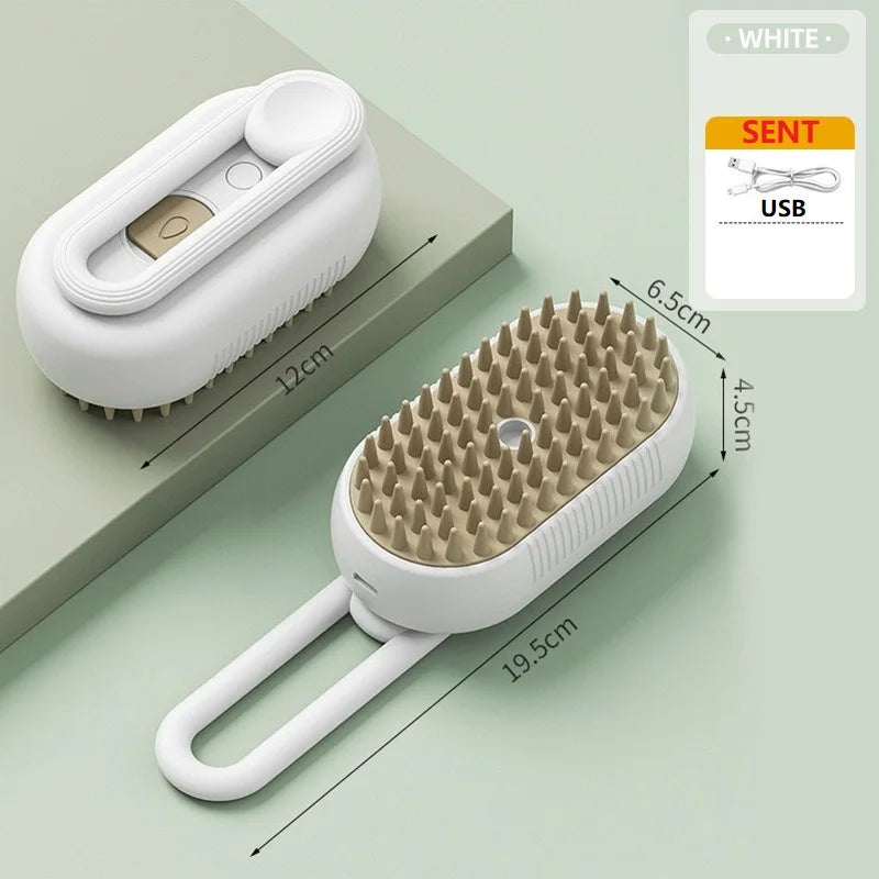 Dog Cat Steam Brush Short Hair - Professional Grooming