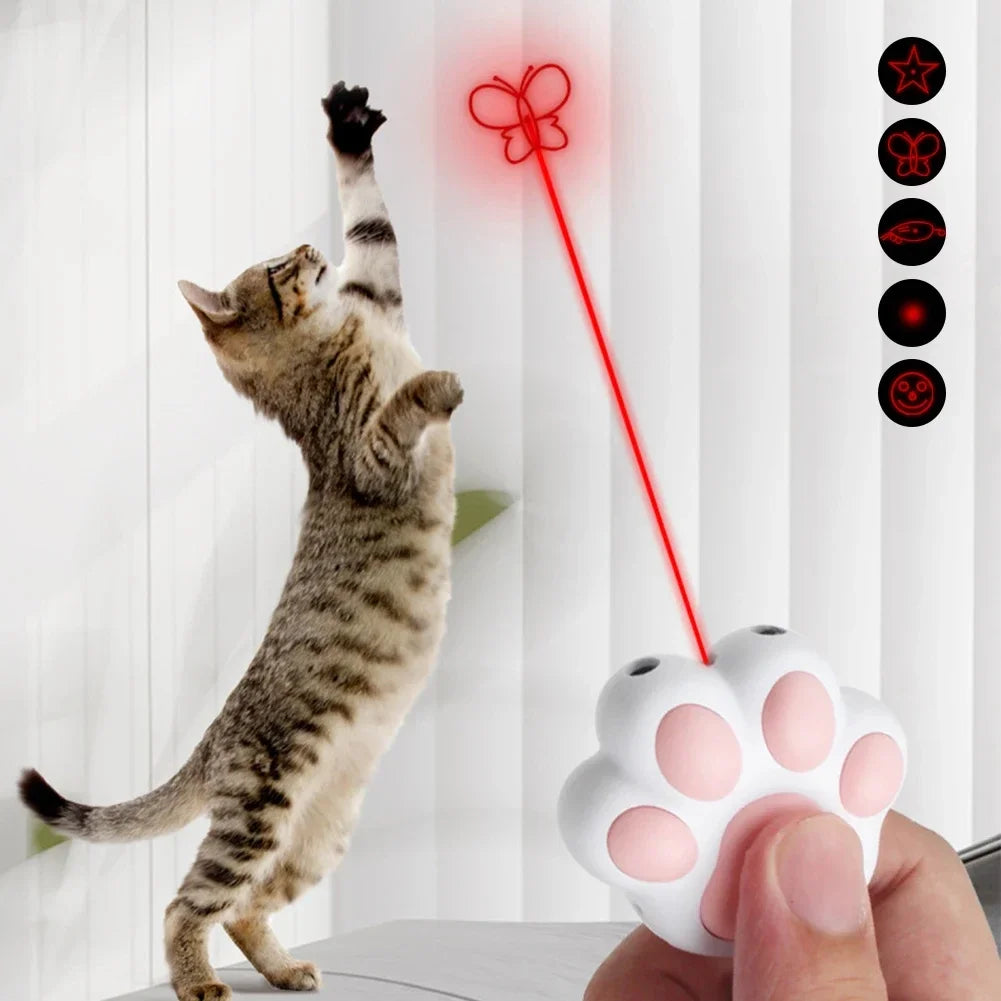 Rechargeable Cat Laser Toy - 5 Interactive Patterns