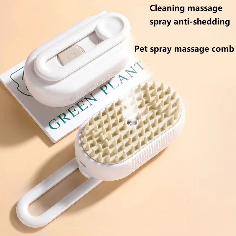 Dog Cat Steam Brush Short Hair - Professional Grooming